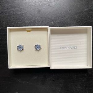 Swarovski Light Blue Crystal Earrings
